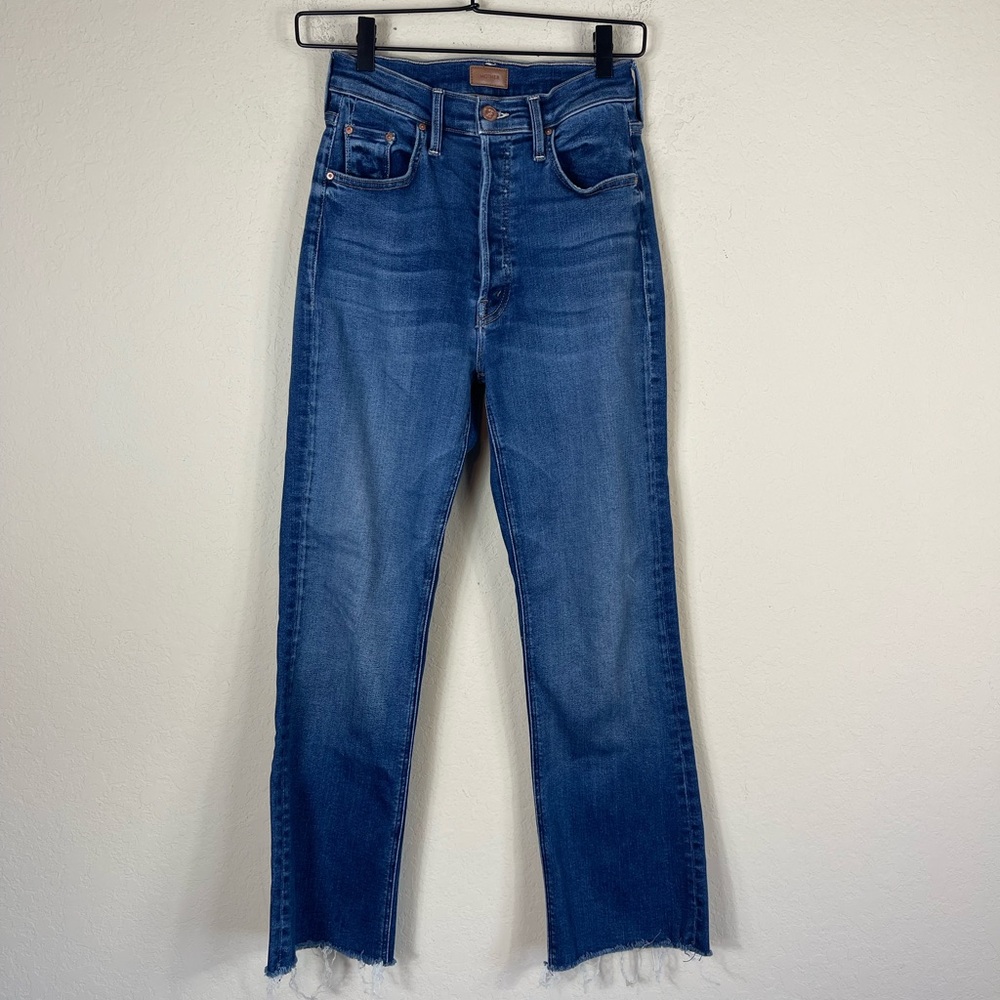 MOTHER The Tripper Ankle Fray Change Is In The Air Jeans Size 26 - Picture 5 of 13